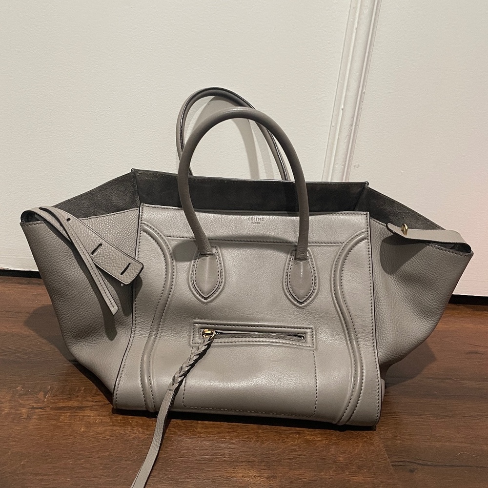 COPY - 100% Authentic Celine Phantom bag -Gray color